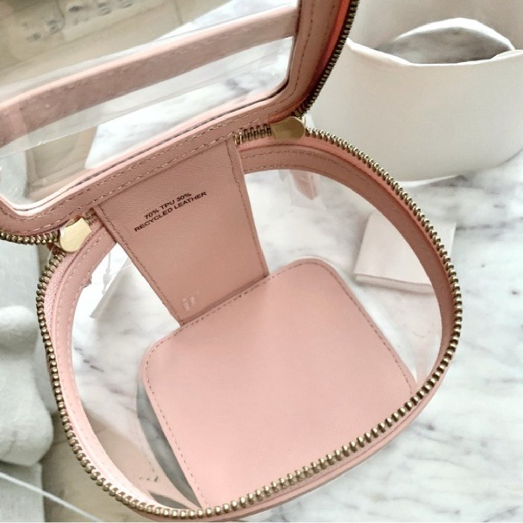 Blush Pink Clear Cosmetic Case With Handle — image 7 of 8